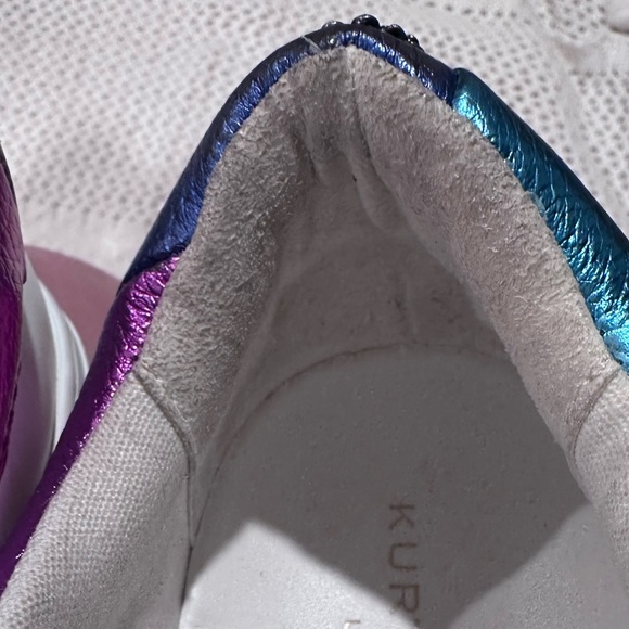 KURT GEIGER LONDON size 42  USA 10 Women's White Sneakers with Rainbow Accents - Picture 14 of 15